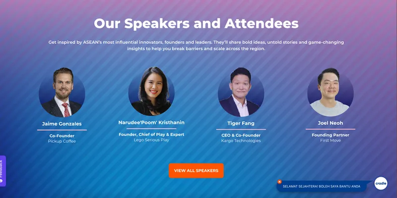 Cradle Fund Startup ASEAN Summit 2025 - Additional Design